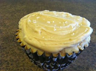 Butterscotch Cupcakes with Salted Caramel Frosting