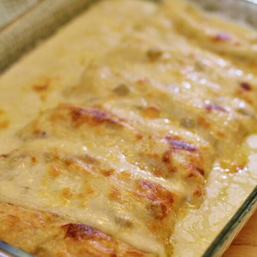 White Chicken Enchiladas