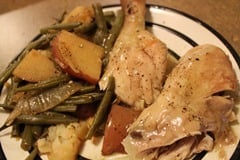 Full Chicken Dinner in the Slow Cooker