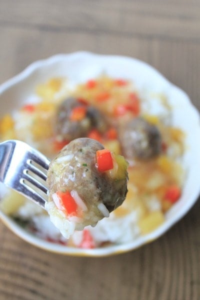 Slow Cooker Sweet and Sour Meatballs