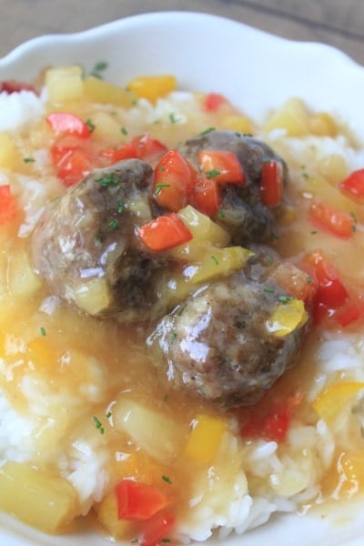 Slow Cooker Sweet and Sour Meatballs