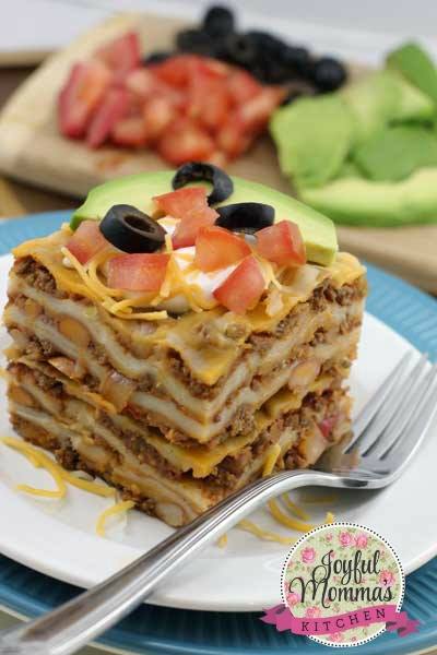 Layered Enchilada Casserole (Freezer Meal)