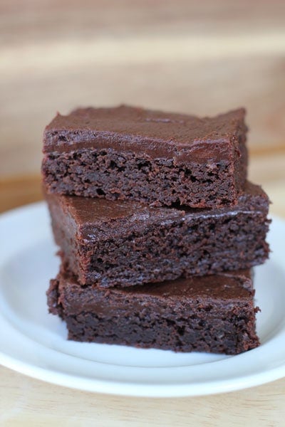Fudge Brownies With Cream Cheese Fudge Frosting