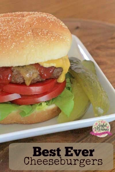 What is the secret to the Best Ever Cheeseburger?  Fresh chopped onion and sour cream.  Its a winning pair!  You will never be disappointed in these Best Ever Cheeseburgers.