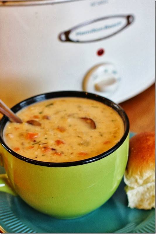 Turkey and Wild Rice Soup {Slow Cooker}