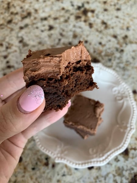 Brownies With Chocolate Cream Cheese Frosting