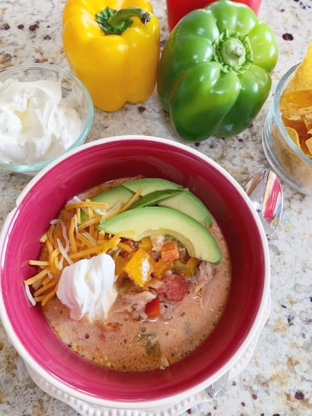 Creamy Chicken Fajita Soup