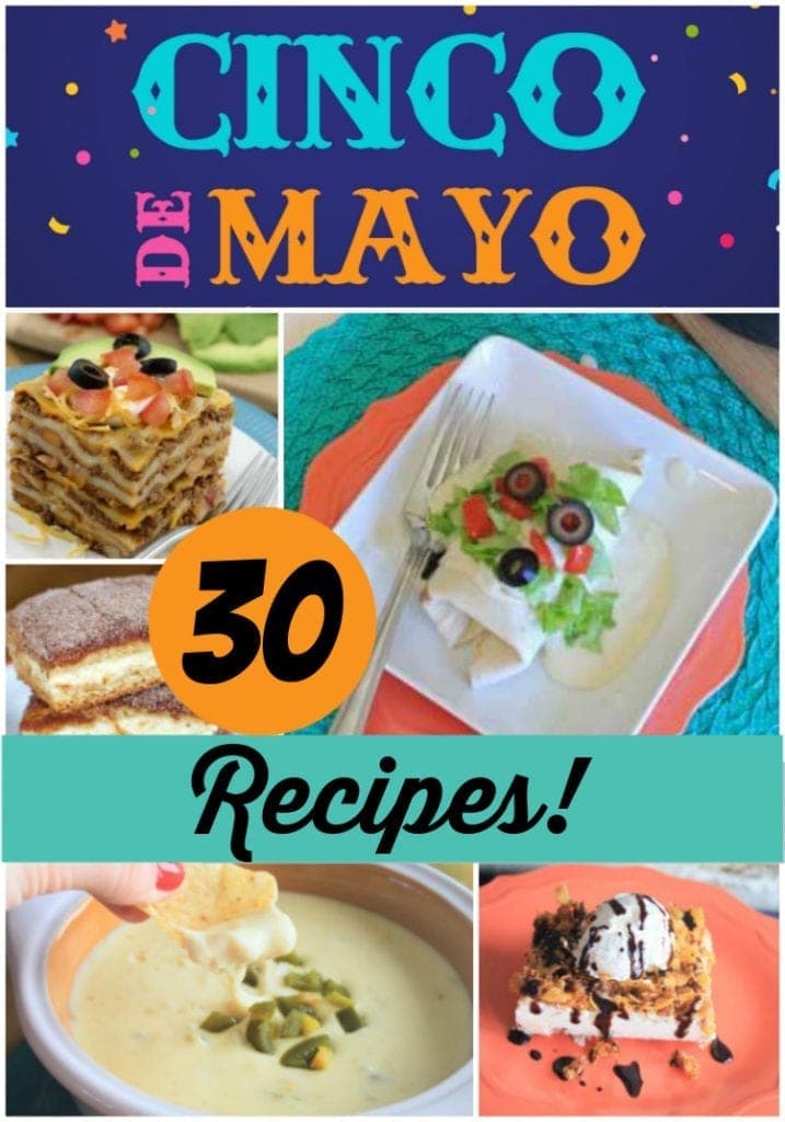 Collage of photos, text overlay saying Cinco De Mayo 