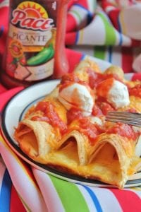 Crispy enchiladas