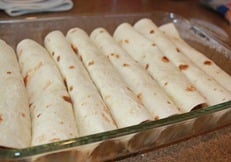 Enchiladas in pan