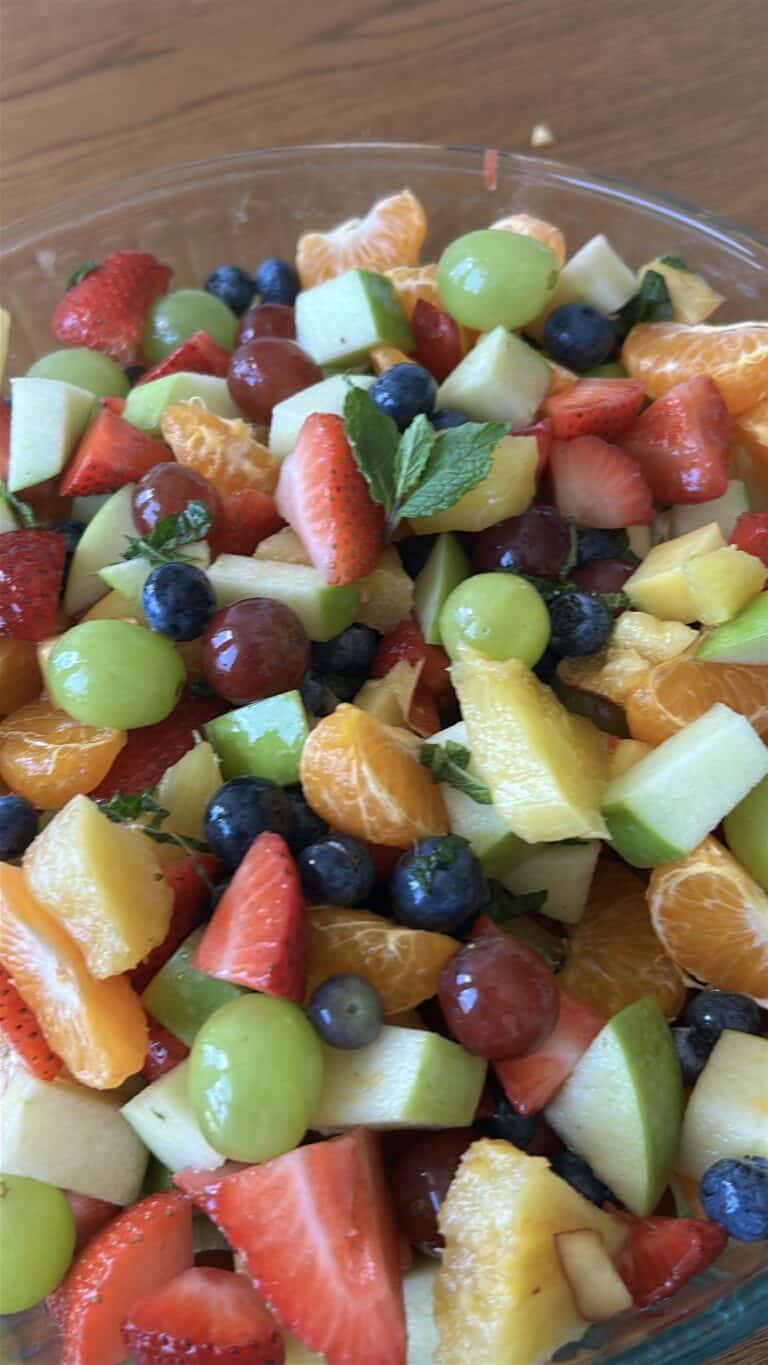 Summer Fruit Salad Recipe with Honey Lime Dressing